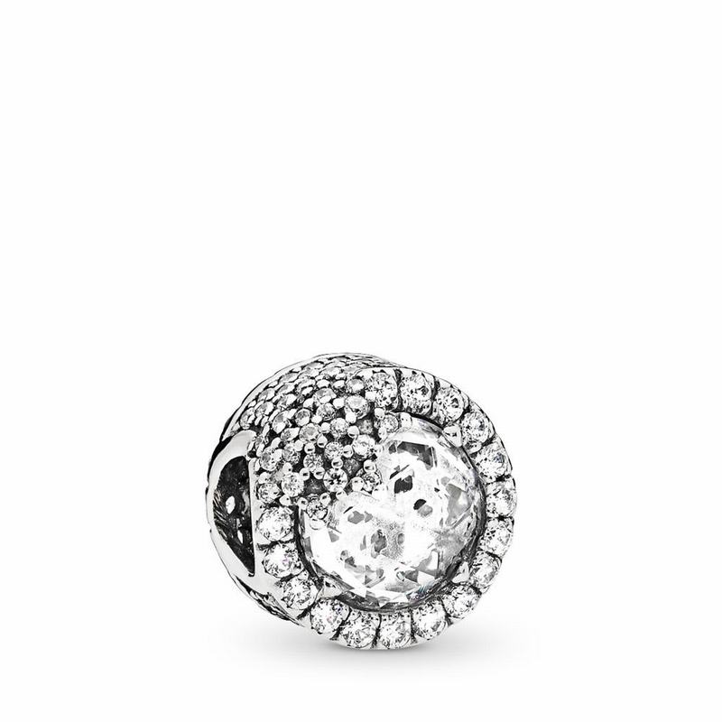 Pandora Dazzling Snowflake Charm Ireland - Sterling Silver/Cubic Zirconia - 769831CBH